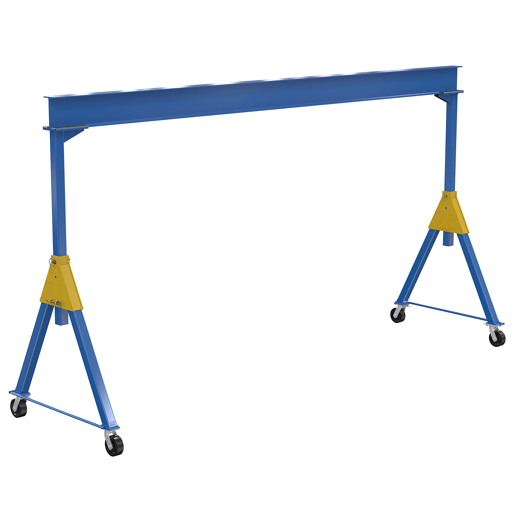 Vestil Steel Knockdown Fixed Crane - 8000-Lb. Capacity, Phenolic Casters, Model# FHSN-8-20